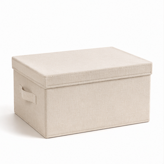 Lidded Fabric Storage Box