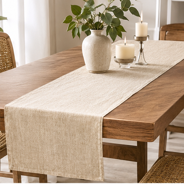 Linen Blend Table Runner