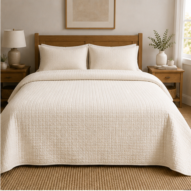 Quilted Cotton Bedspread
