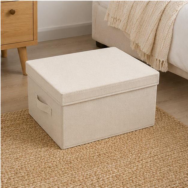 Lidded Fabric Storage Box