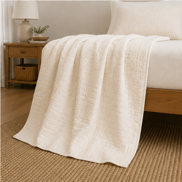 Quilted Cotton Bedspread