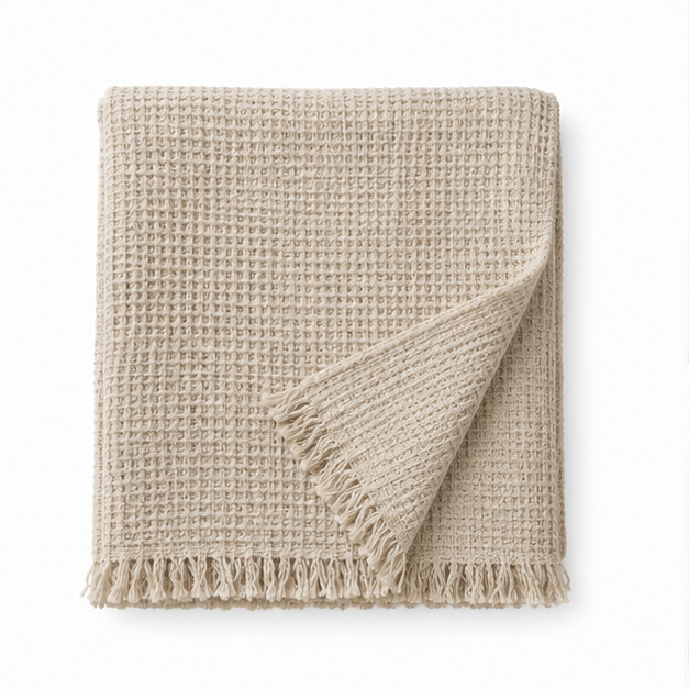 Textured Cotton Throw