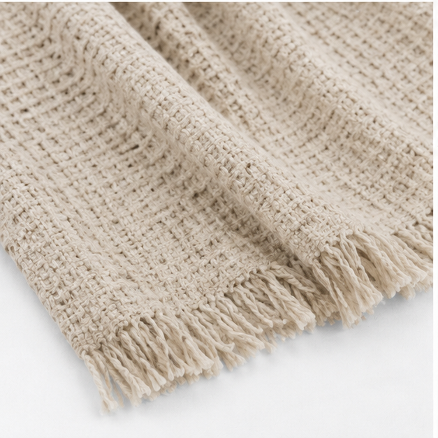 Textured Cotton Throw